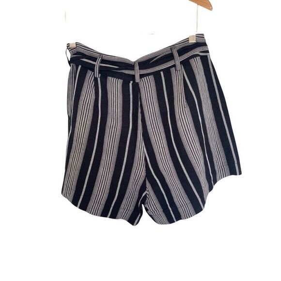 Rails Katy Mediterranean Stripe Black Gray Wide Leg Shorts - Large - Picture 3 of 3